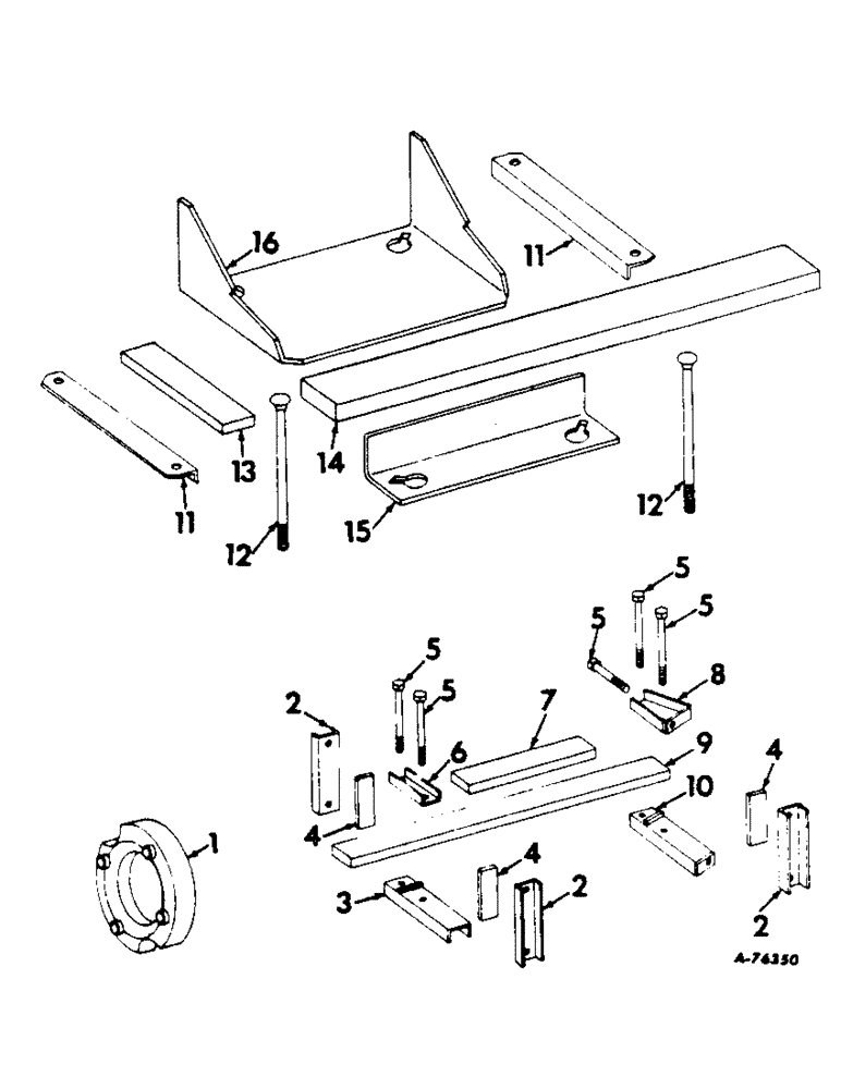 Схема запчастей Case IH 303 - (119) - GUIDE WHEEL AXLE WEIGHTS (27) - REAR AXLE SYSTEM