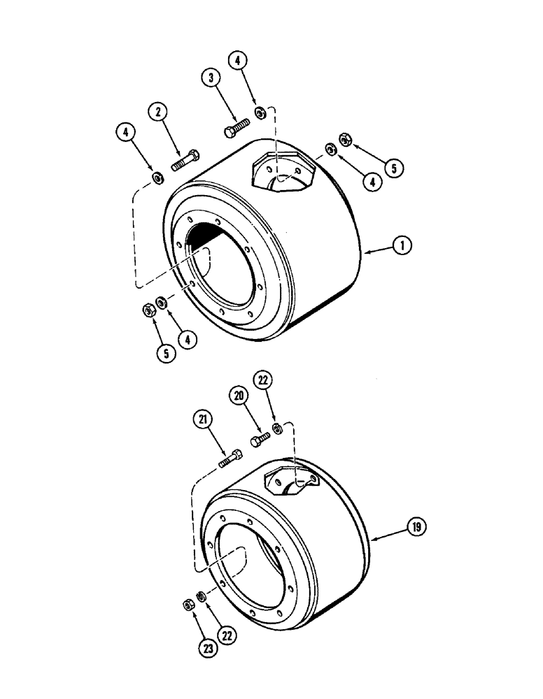 Схема запчастей Case IH 1896 - (6-216) - OUTER DUAL WHEEL SPACER (06) - POWER TRAIN