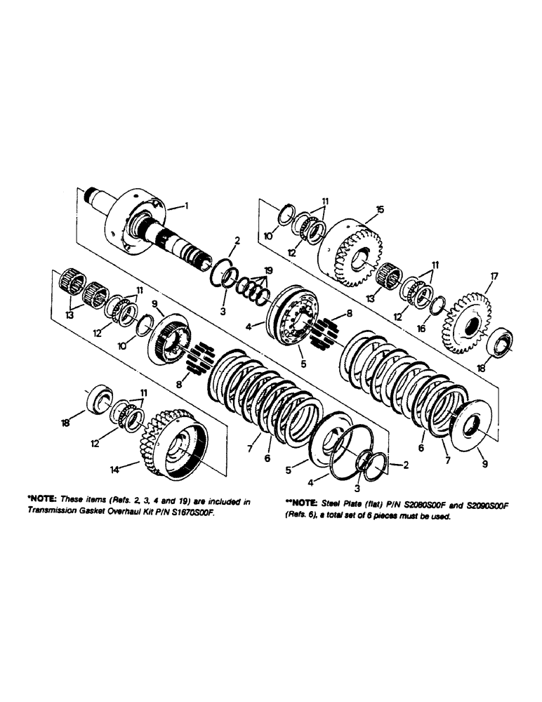 Схема запчастей Case IH 9130 - (04-62) - 7 INCH CLUTCH PACK ASSEMBLY, SECOND (04) - Drive Train