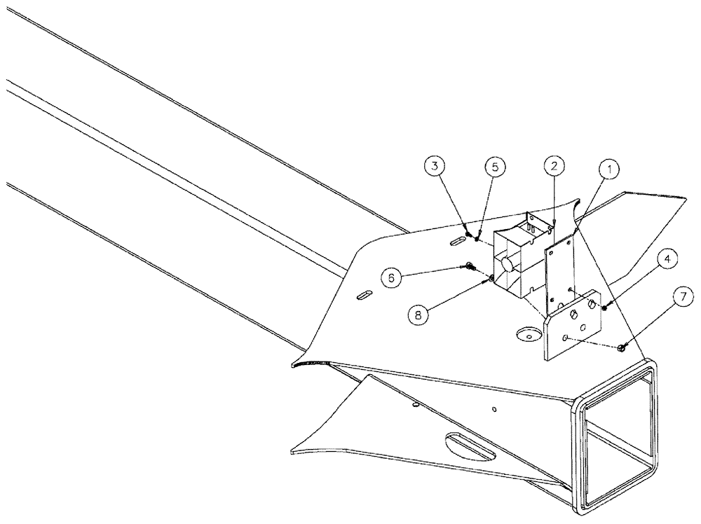 Схема запчастей Case IH 3185 - (04-010) - BACK-UP ALARM GROUP Suspension & Frame