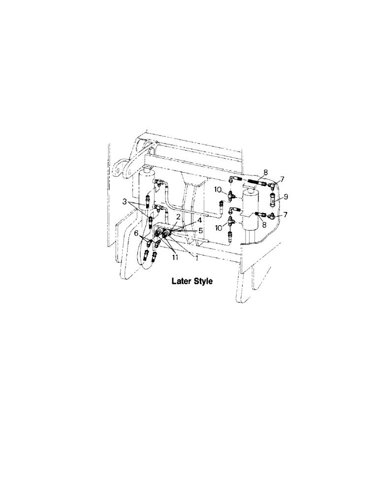 Схема запчастей Case IH ST350 - (10-43[1]) - 3-PT HYDRAULICS, WITH UTILITY BLADE OPTION, LATER STYLE (19) - OPTIONS