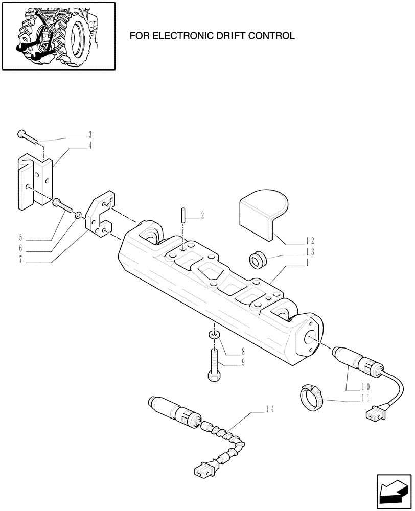 Схема запчастей Case IH MAXXUM 120 - (1.89.6/01[01]) - TOOLING CONNECTION UNIT (09) - IMPLEMENT LIFT