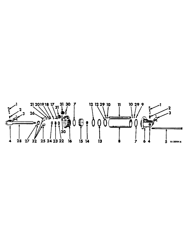 Схема запчастей Case IH 535 - (AH-19) - HYDRAULIC CYLINDER, DOUBLE ACTING 