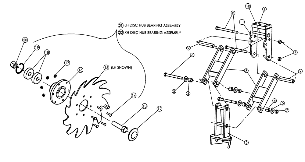 Схема запчастей Case IH 5310 - (75.200.08) - ROW CLEANER (09) - CHASSIS/ATTACHMENTS