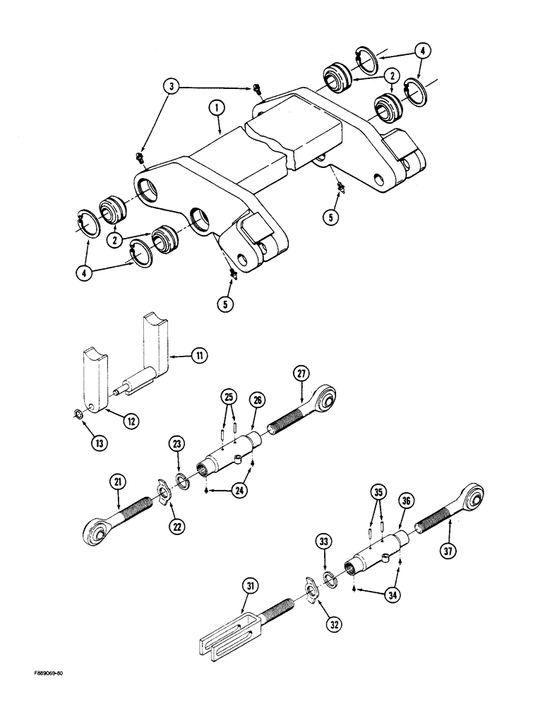 Схема запчастей Case IH STEIGER - (9-006) - HITCH COMPONENTS (09) - CHASSIS/ATTACHMENTS