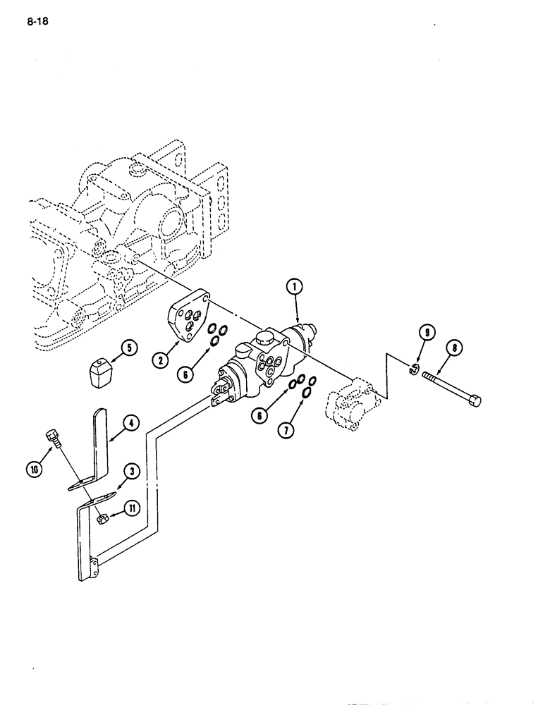 Схема запчастей Case IH 255 - (8-18) - AUXILIARY VALVE KIT, DOUBLE ACTING (08) - HYDRAULICS