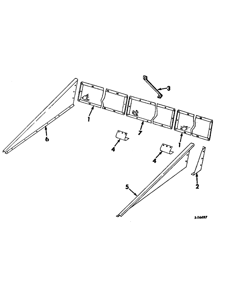 Схема запчастей Case IH 620N - (J-22) - GATHERER EXTENSION (58) - ATTACHMENTS/HEADERS