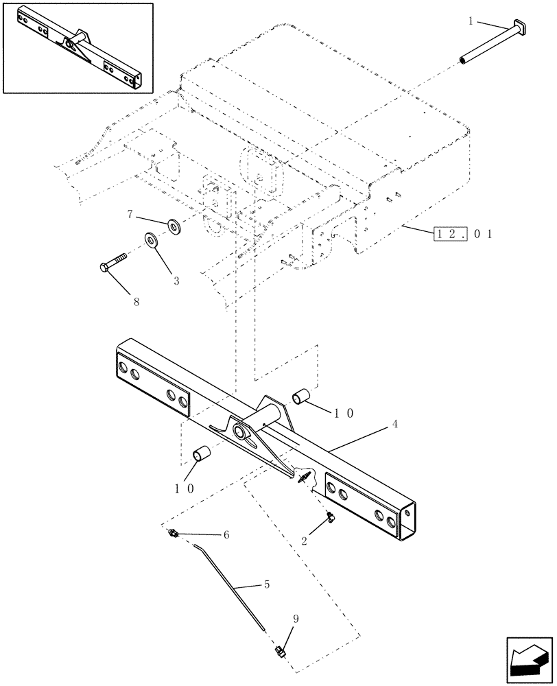 Схема запчастей Case IH WDX1902 - (05.01) - REAR AXLE (05) - REAR AXLE