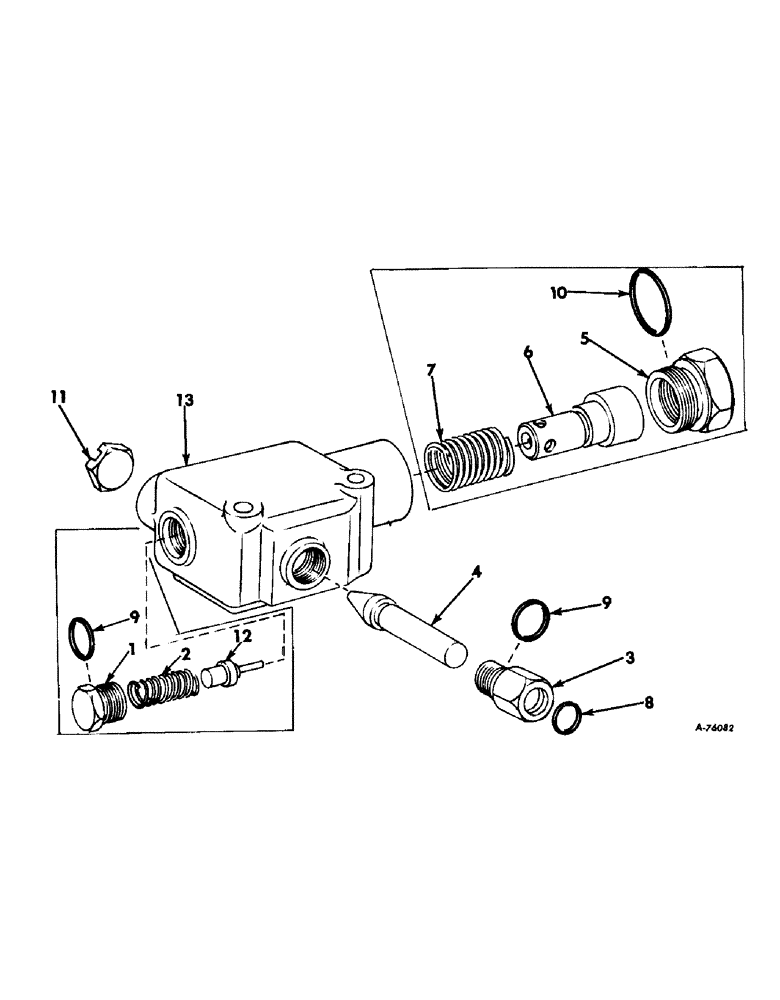 Схема запчастей Case IH 503 - (241) - PLATFORM AUTOMATIC CONTROL ATTACHMENT FLOW, CONTROL VALVE, SERIAL NO. 3250 AND BELOW (88) - ACCESSORIES