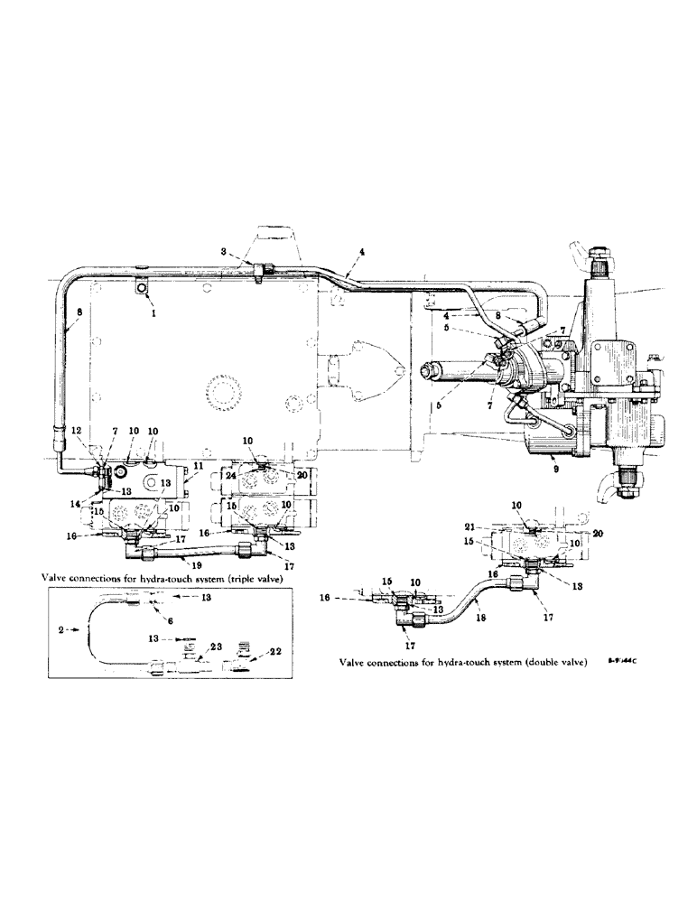 Схема запчастей Case IH 330 - (169) - STEERING MECHANISM, POWER STEERING, INTERNATIONAL 330 Steering Mechanism