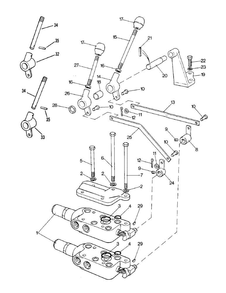 Схема запчастей Case IH 1690 - (K18-1) - TWO SECTION REMOTE VALVE, LOW PROFILE MODEL (07) - HYDRAULICS