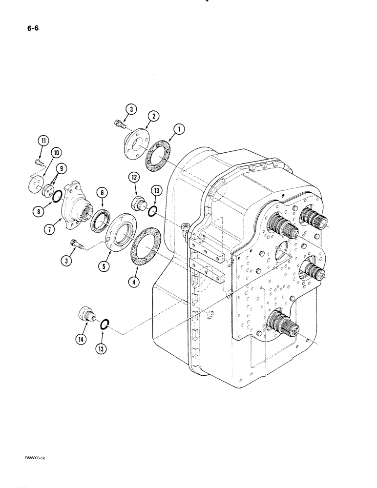 Схема запчастей Case IH STEIGER - (6-06) - TRANSMISSION (06) - POWER TRAIN