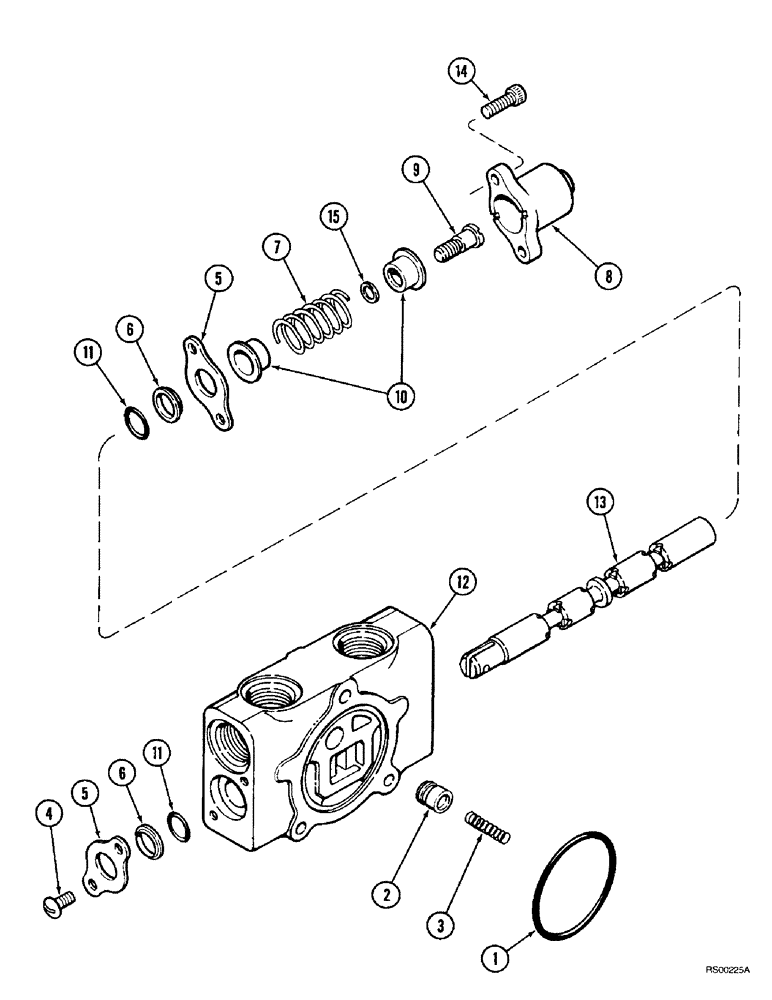 Схема запчастей Case IH L550 - (8-060) - VALVE SECTION (08) - HYDRAULICS