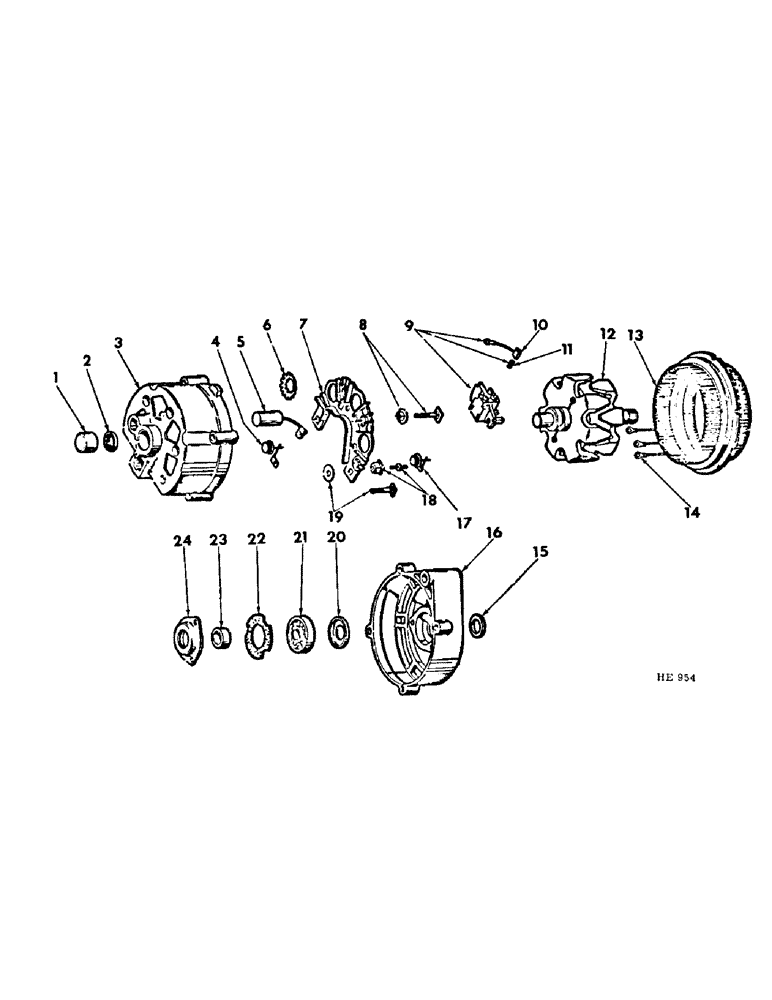 Схема запчастей Case IH 375 - (G-24) - ELECTRICAL SYSTEM, ALTERNATOR, DELCO-REMY (06) - ELECTRICAL SYSTEMS