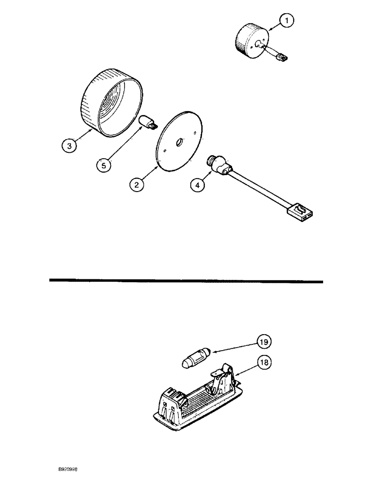 Схема запчастей Case IH 2022 - (4-60) - LAMP ASSEMBLIES, TAIL (06) - ELECTRICAL SYSTEMS