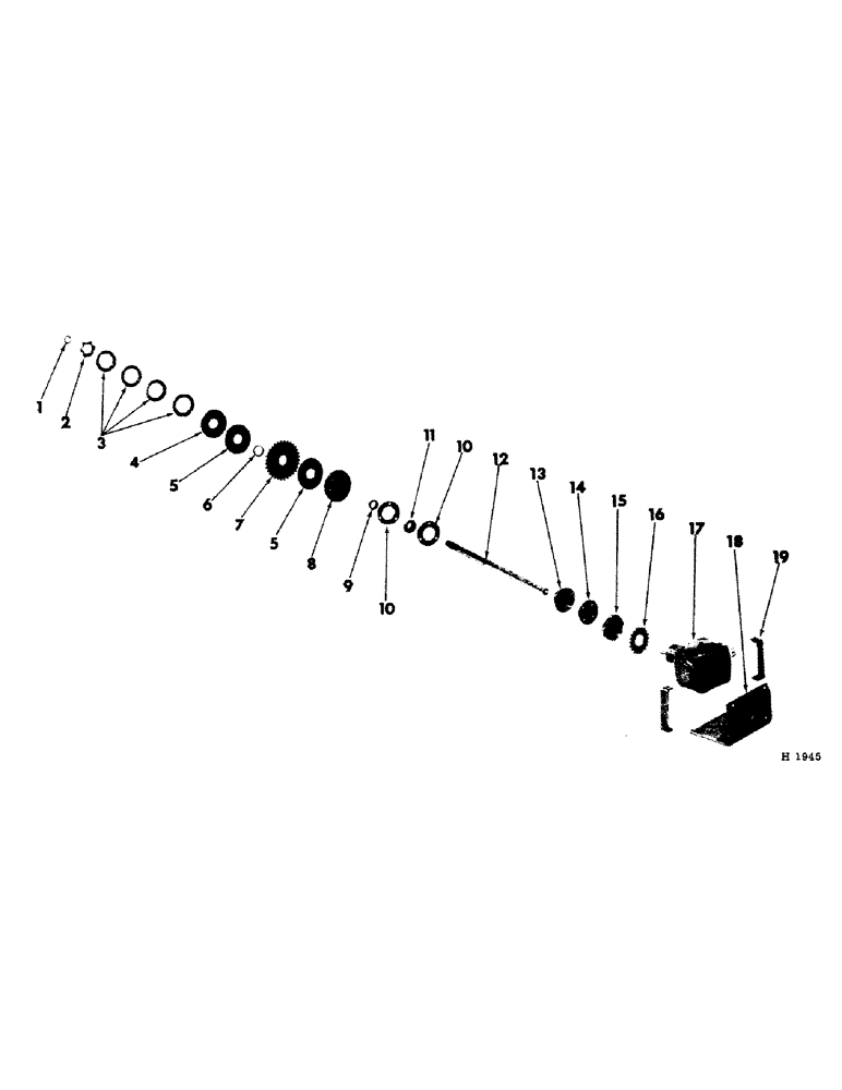 Схема запчастей Case IH 275 - (L-13) - MAIN DRIVE SHAFT 