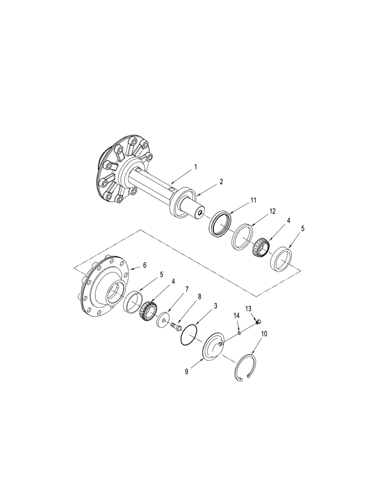 Схема запчастей Case IH STX500 - (06-12) - AXLE ASSEMBLY - REAR IDLER, QUADTRAC TRACTOR, BSN JEE0107427 (06) - POWER TRAIN