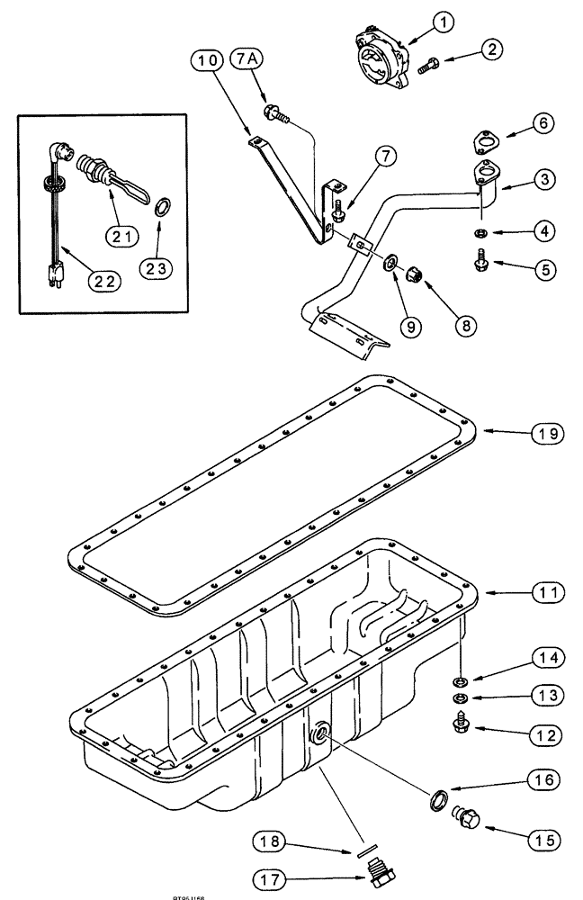 Схема запчастей Case IH SPX4260 - (046) - OIL PUMP, PAN AND HEATER (10) - ENGINE