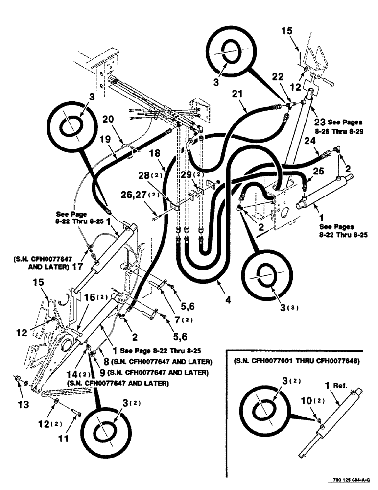 Схема запчастей Case IH 8465 - (8-18) - HYDRAULIC ASSEMBLY, LEFT (07) - HYDRAULICS