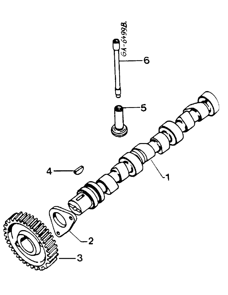 Схема запчастей Case IH D-268 - (03-02) - CAMSHAFT 