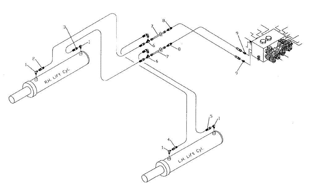 Схема запчастей Case IH 7700 - (B06[29]) - HYDRAULIC CIRCUIT {ELEVATOR LIFT} Hydraulic Components & Circuits