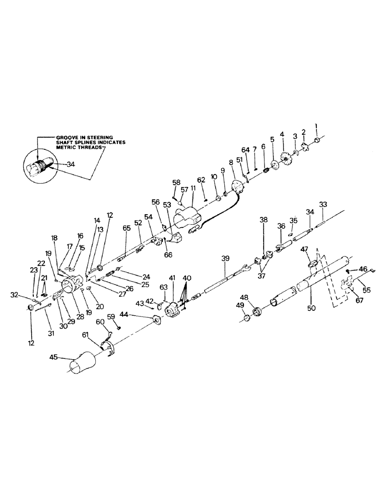 Схема запчастей Case IH SM-325 - (01-08) - STEERING COLUMN ASSEMBLY (10) - CAB