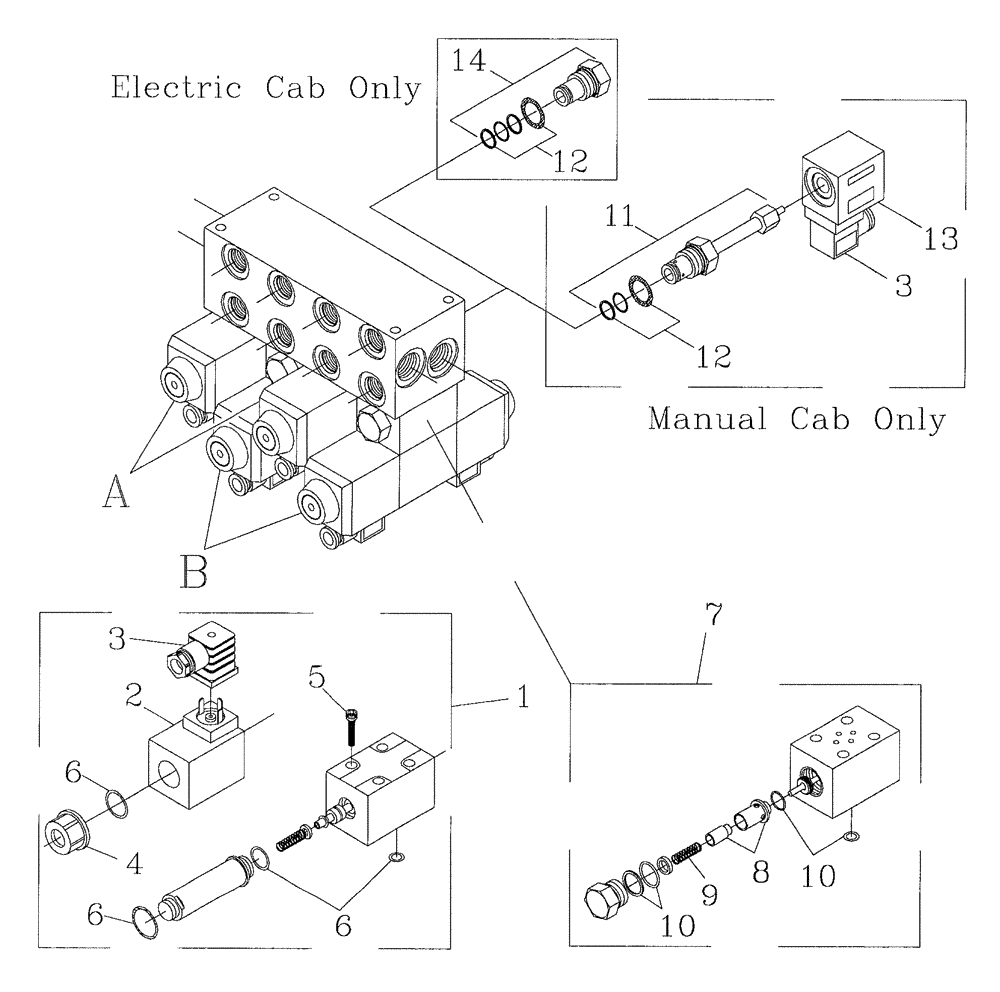 Схема запчастей Case IH 7700 - (B05[10]) - HYDRAULIC VICKERS VALVE Hydraulic Components & Circuits