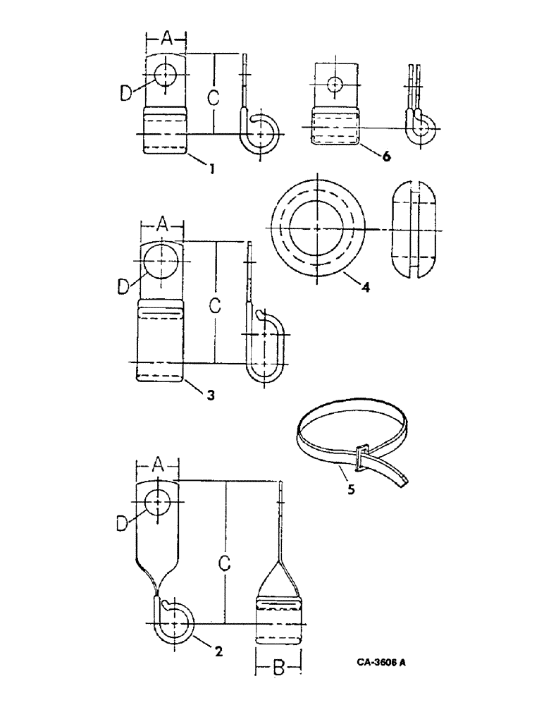 Схема запчастей Case IH 915 - (08-01) - ELECTRICAL, CLIPS, GROMMETS AND CABLE TIES (06) - ELECTRICAL