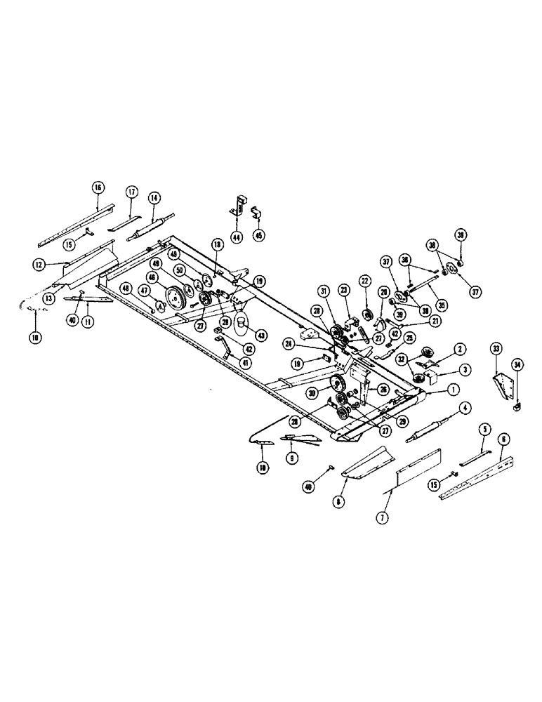 Схема запчастей Case IH 856 - (32) - HEADER FRAME 