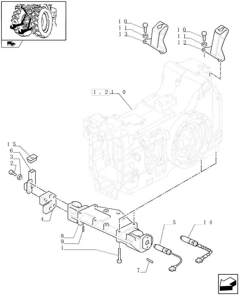 Схема запчастей Case IH PUMA 155 - (1.89.6[01]) - IMPLEMENT CARRIER (09) - IMPLEMENT LIFT