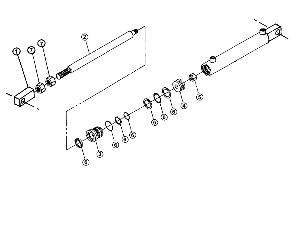 Схема запчастей Case IH PATRIOT 150 - (07-007) - HYDRAULIC CYLINDER-BOOM LEVEL (60 & 75 BOOM) Cylinders