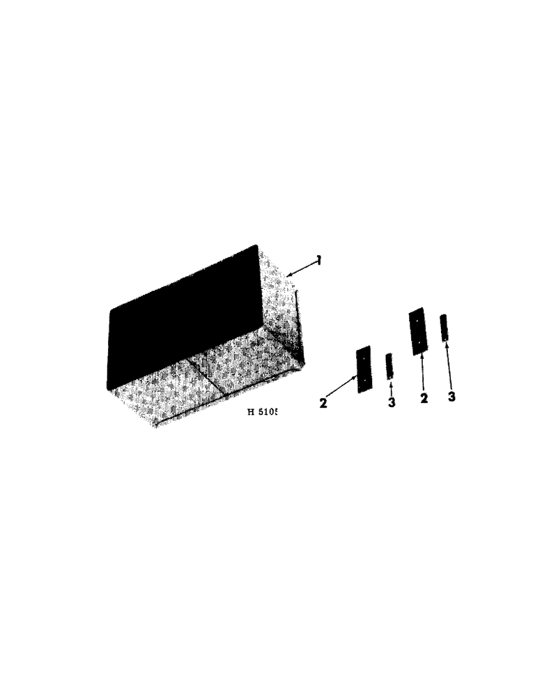 Схема запчастей Case IH 100 - (03-15) - REAR CARRIAGE BEAM WEIGHT BOX ATTACHMENT 