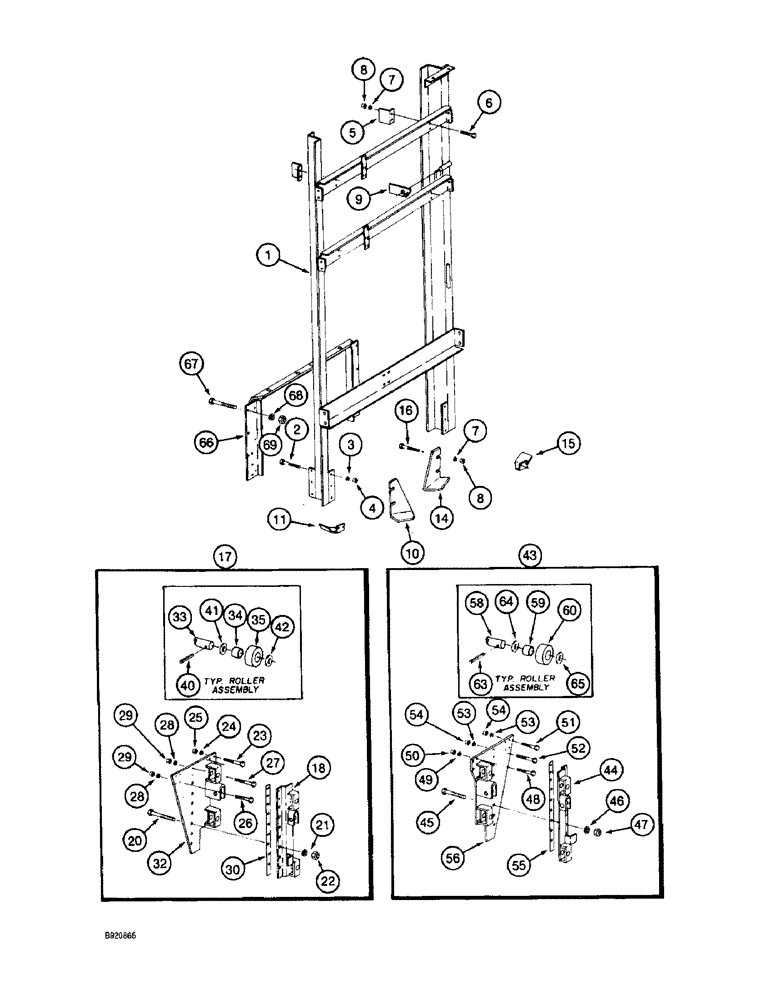 Схема запчастей Case IH 1800 - (9C-24) - BASKET LIFT, FRONT AND REAR (16) - BASKET