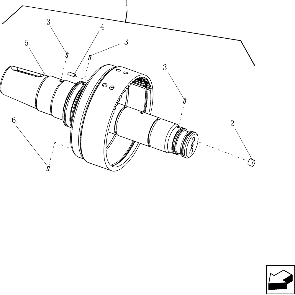 Схема запчастей Case IH 8010 - (66.260.23[02]) - SHAFT, CLUTCH PTO - 7010/8010 (66) - THRESHING