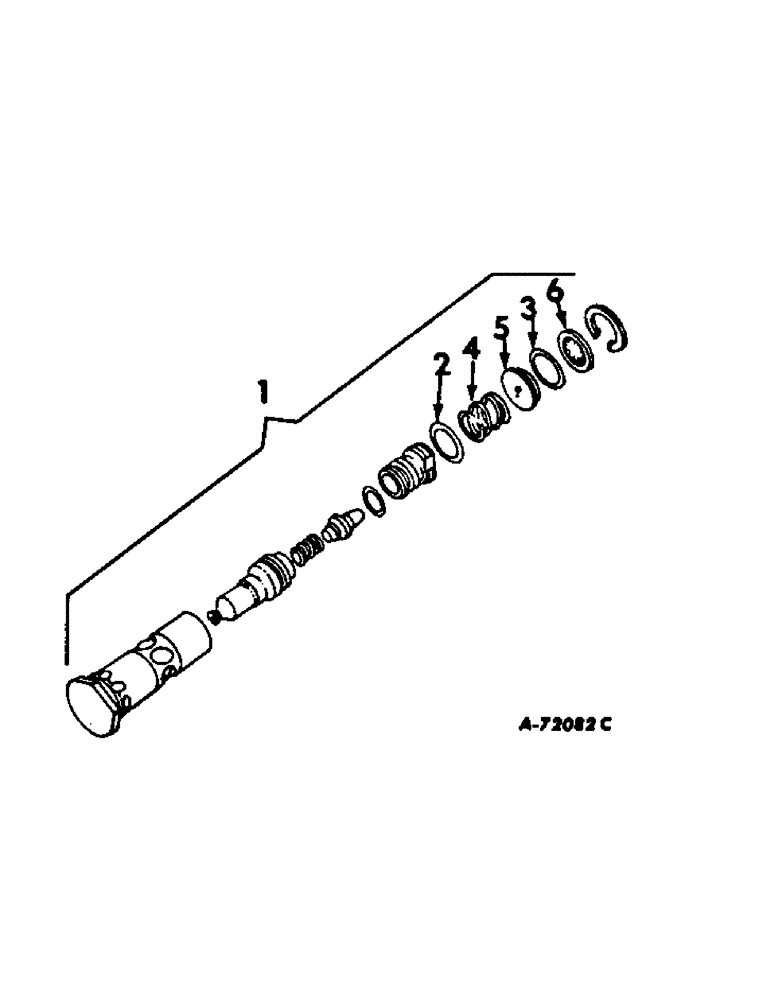 Схема запчастей Case IH 706 - (F-19) - HYDRAULICS SYSTEM, PILOT RELIEF VALVE (07) - HYDRAULIC SYSTEM