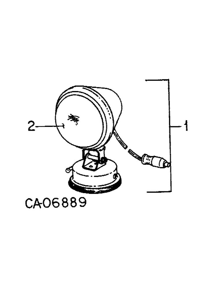 Схема запчастей Case IH 1486 - (08-16) - ELECTRICAL, AUXILIARY FLOOD LIGHT PARTS ACCESSORY (06) - ELECTRICAL