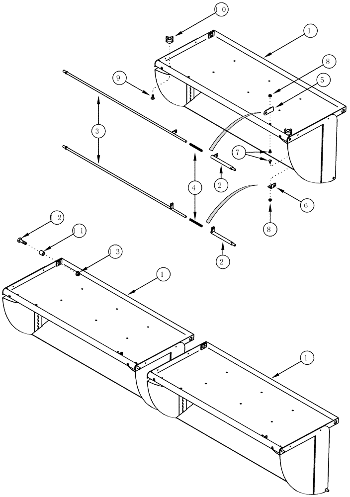 Схема запчастей Case IH CPX610 - (09D-07) - LID, BASKET - HINGE (16) - BASKET