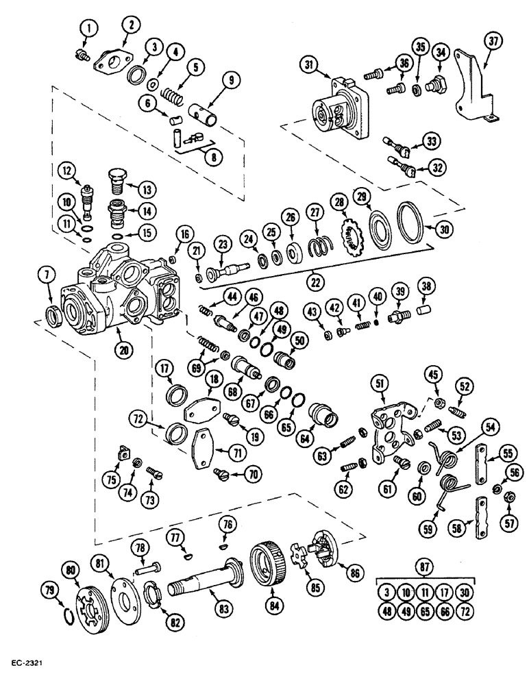 Схема запчастей Case IH 633 - (3-118) - FUEL INJECTION PUMP - VA (03) - FUEL SYSTEM