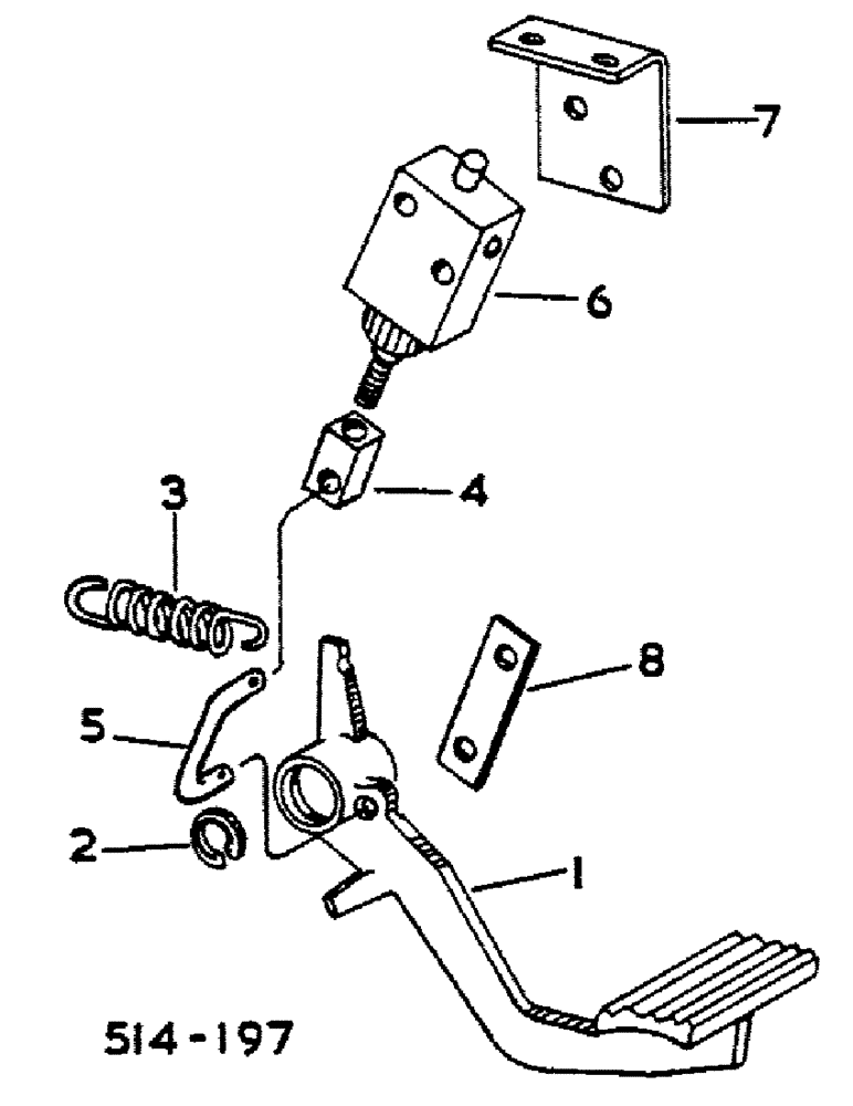 Схема запчастей Case IH 474 - (07-45) - FOOT-N-INCH CONTROLS (04) - Drive Train