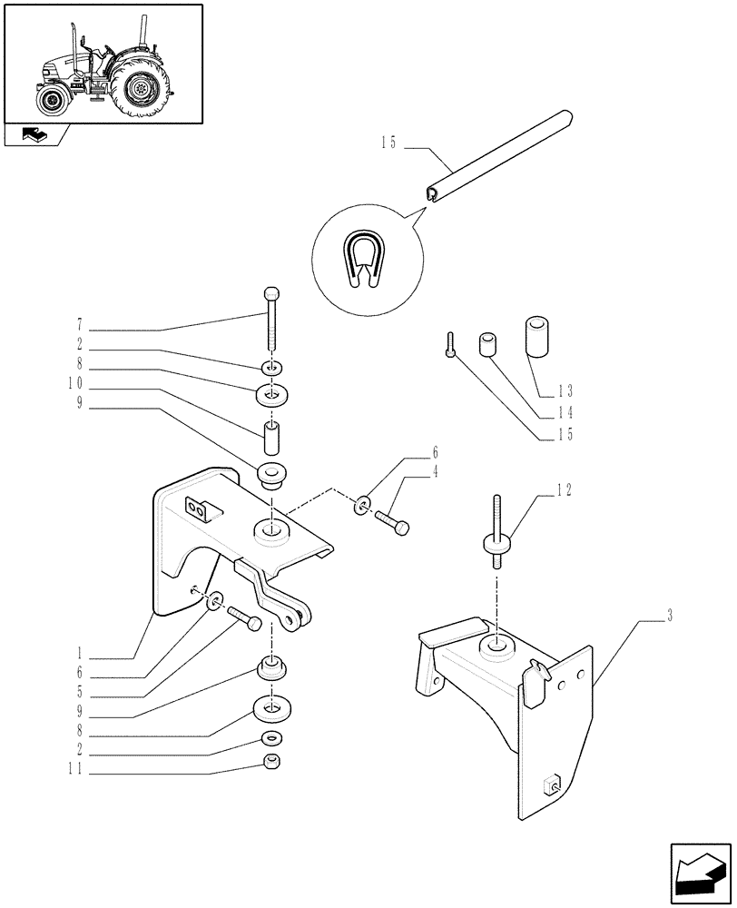 Схема запчастей Case IH FARMALL 60 - (1.87.0[02]) - SUPPORTS - L/CAB (08) - SHEET METAL