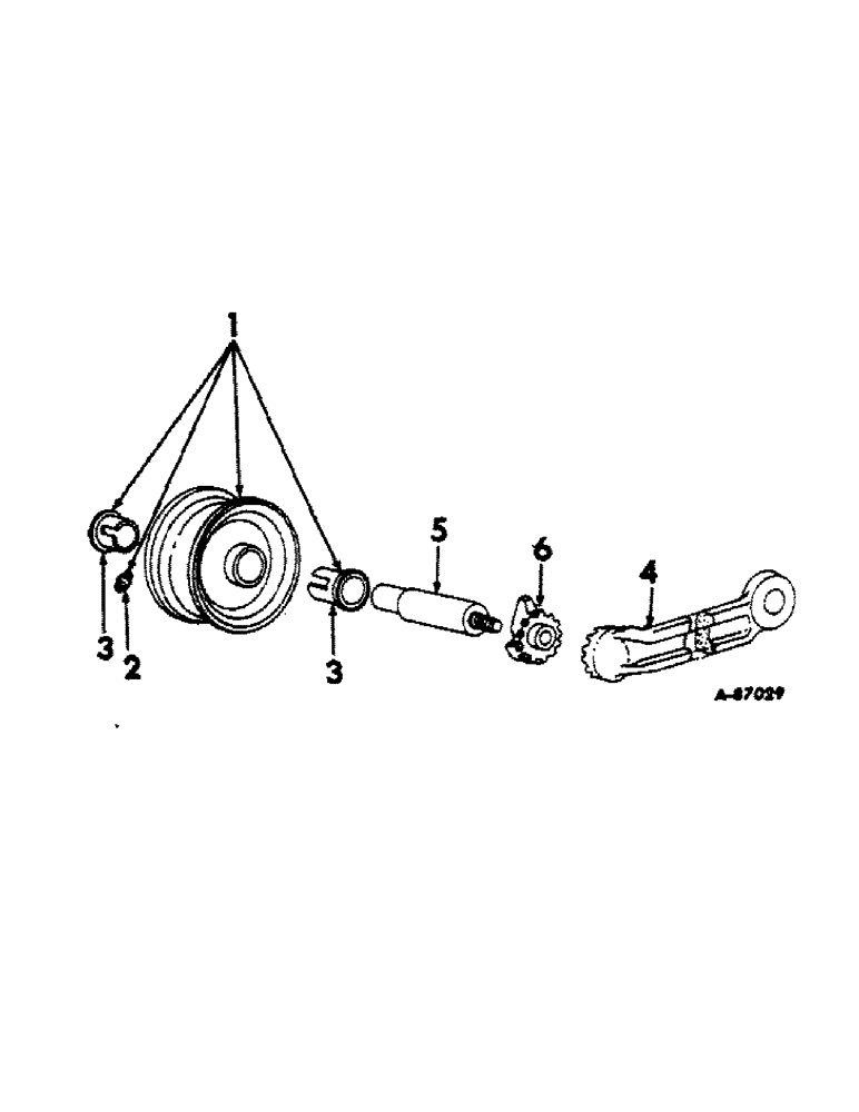 Схема запчастей Case IH 115 - (E-13[A]) - OUTER SHOE WHEEL 