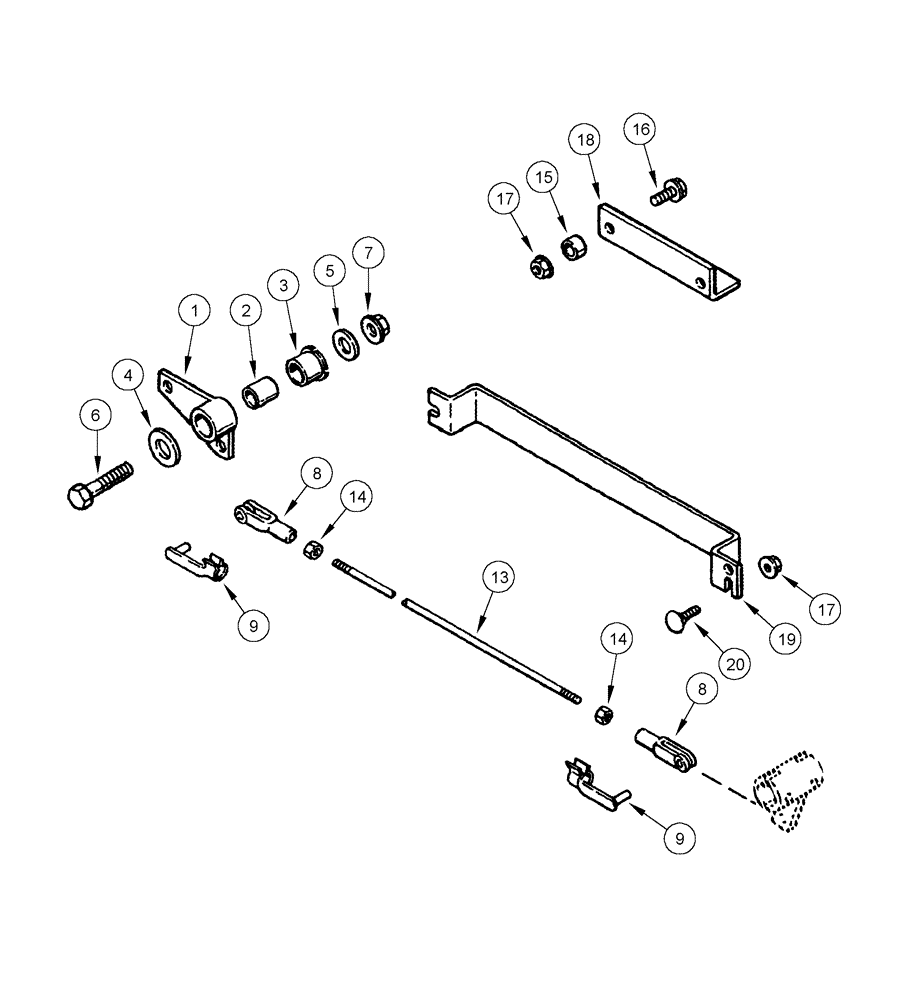 Схема запчастей Case IH 1020 - (09D-13) - HEADER HEIGHT CONTROL - 1420, 1440, 1460 AND 1480 COMBINES WITHOUT ELECTROHYDRAULICS (09) - CHASSIS/ATTACHMENTS