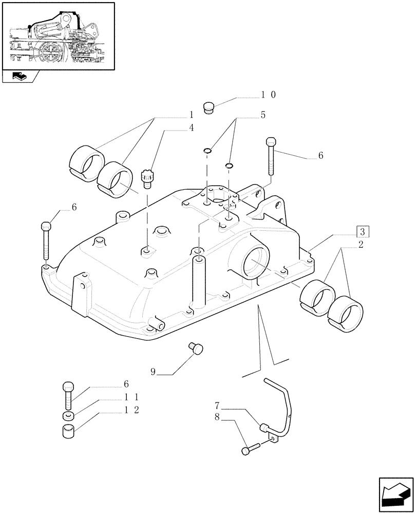 Схема запчастей Case IH FARMALL 95N - (1.82.0) - LIFTER, HOUSING AND COVERS (07) - HYDRAULIC SYSTEM