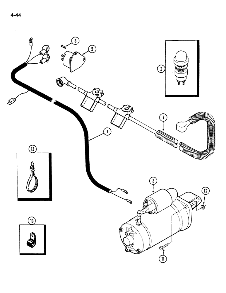 Схема запчастей Case IH 1620 - (4-044) - FEEDER REVERSER HARNESS (06) - ELECTRICAL