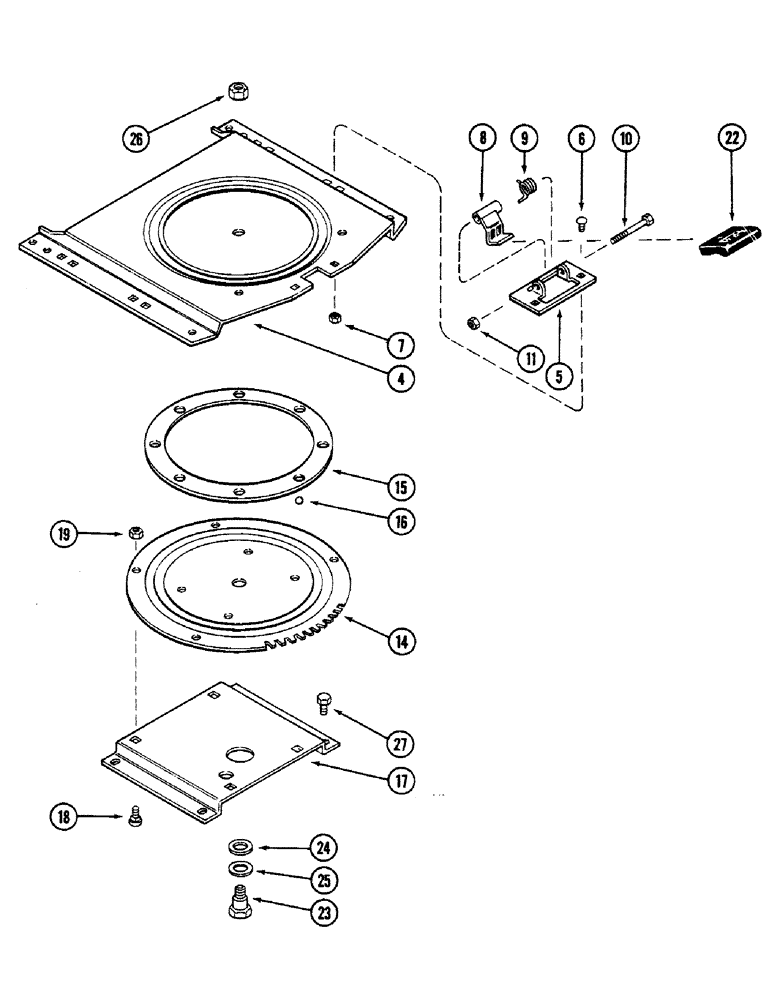 Схема запчастей Case IH 4694 - (9-416) - SEAT, AIR/OIL SUSPENSION, PRIOR TO P.I.N. 8866221 (09) - CHASSIS/ATTACHMENTS