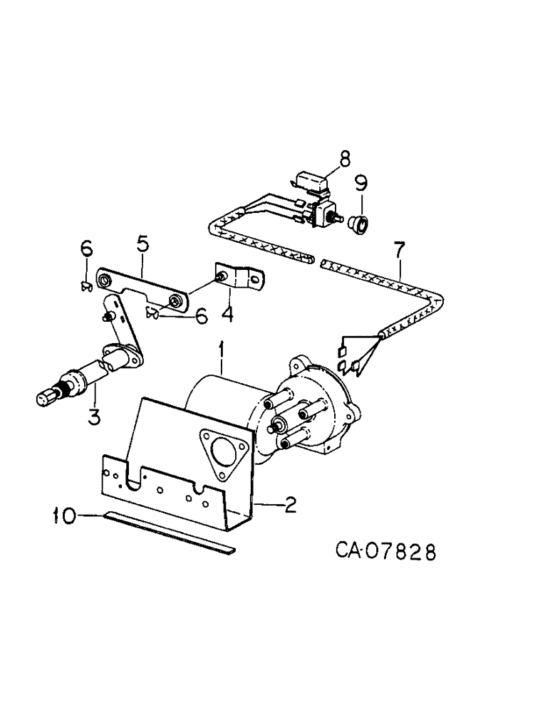 Схема запчастей Case IH HYDRO 186 - (08-20) - ELECTRICAL, WINDSHIELD WIPER MOTOR (06) - ELECTRICAL