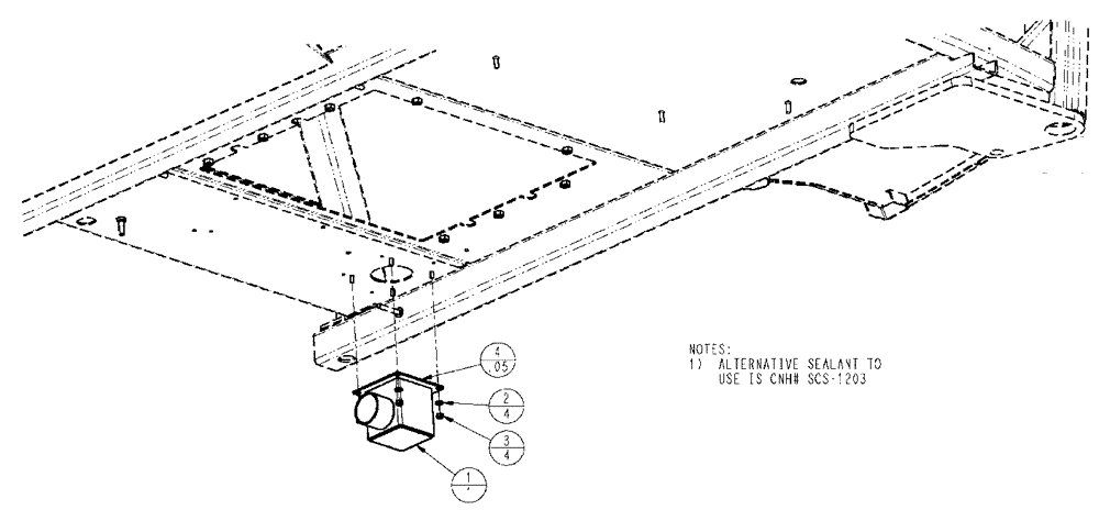 Схема запчастей Case IH SPX3320 - (02-014) - AIR INLET GROUP, BOX Cab Exterior