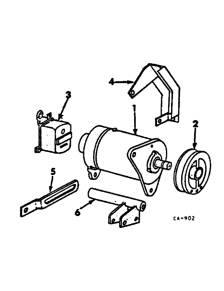 Схема запчастей Case IH 2400 - (08-02) - GENERATOR AND CONNECTIONS (06) - ELECTRICAL