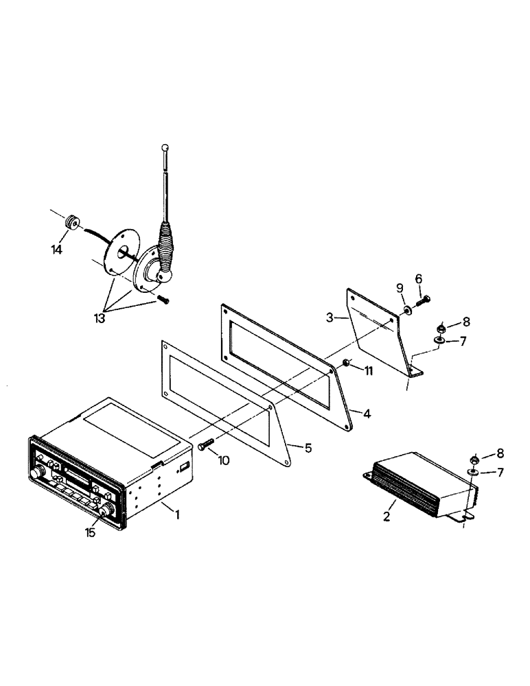 Схема запчастей Case IH CR-1225 - (01-10) - RADIO AND MOUNTING, ALPINE ELECTRONIC CASSETTE RADIO (10) - CAB