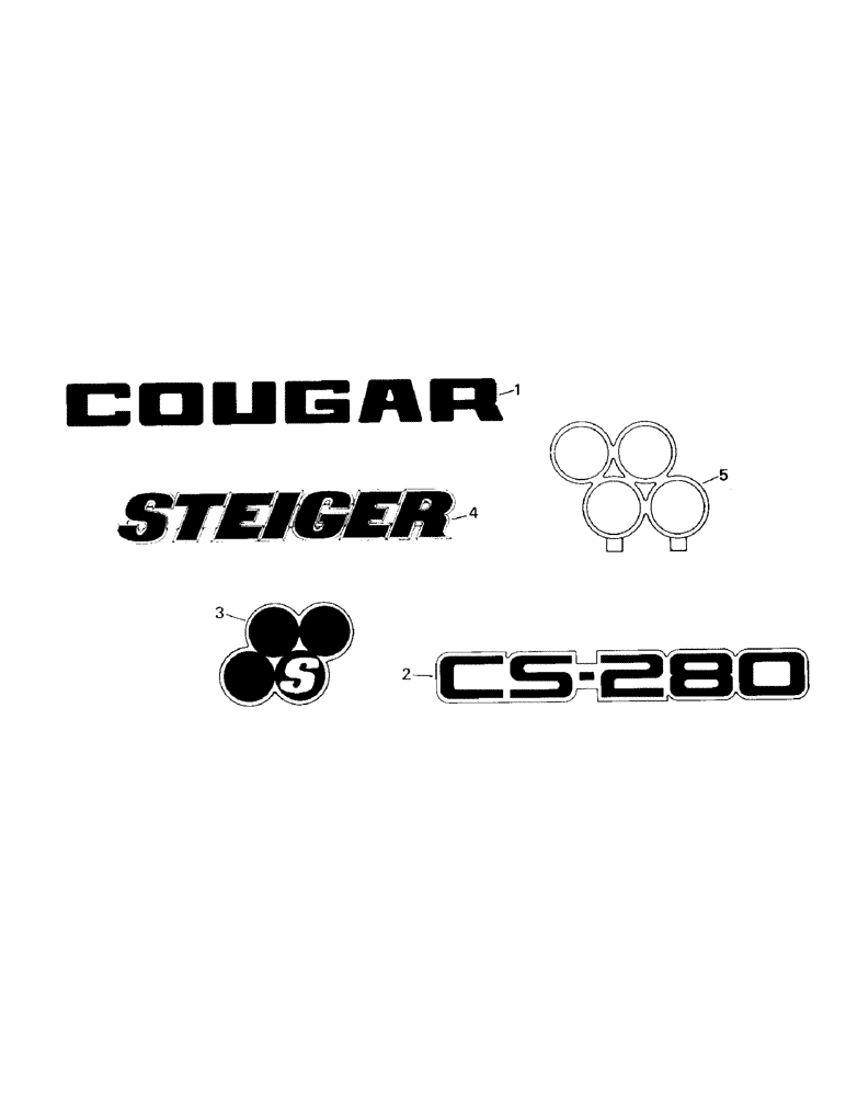 Схема запчастей Case IH CS-360 - (09-03) - HOOD DECALS & NAMEPLATES (13) - DECALS